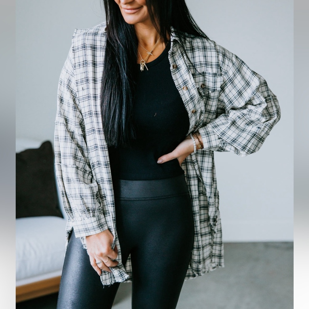 Plaid button down
